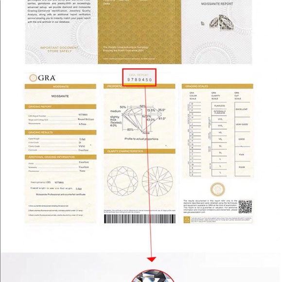 Moissanite Diamond rings set with Certificate - Picture 17 of 17